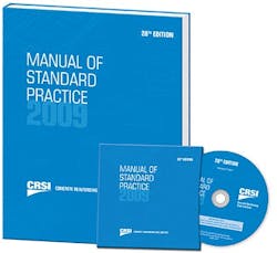 CRSIs Manual of Standard Practice 2009 hardcover edition and CD-ROM combination are available for a discounted price while supp CRSIs Manual of Standard Practice 2009 hardcover edition and CD-ROM combination are available for a discounted price while supp