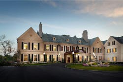 The lobby became a significant focal point with its open and airy feeling inviting residents/patients and their families to a co The lobby became a significant focal point with its open and airy feeling inviting residents/patients and their families to a co