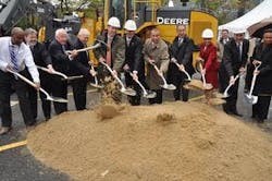 Dignitaries attending the groundbreaking ceremony this morning include Massachusetts Governor Deval L. Patrick and the City of C Dignitaries attending the groundbreaking ceremony this morning include Massachusetts Governor Deval L. Patrick and the City of C