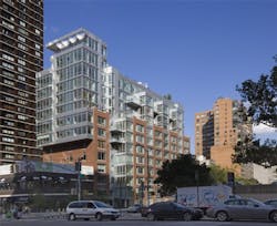 The 165,000 sf 12-story residential building is the first green development to be LEED certified in the Murray Hill neighborhood The 165,000 sf 12-story residential building is the first green development to be LEED certified in the Murray Hill neighborhood