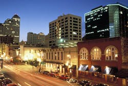 Austin, Texas has proposed building codes that require wider sidewalks and call for buildings to be closer to sidewalks along a Austin, Texas has proposed building codes that require wider sidewalks and call for buildings to be closer to sidewalks along a