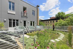 The architectural and construction team's design approach and construction practices reflected the resident nuns desire to conn The architectural and construction team's design approach and construction practices reflected the resident nuns desire to conn