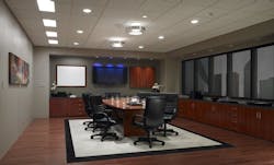 Lutrons Washington, D.C. facility showcases commercial products in use in a variety of vignettes such as conference rooms, and Lutrons Washington, D.C. facility showcases commercial products in use in a variety of vignettes such as conference rooms, and