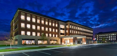 The $26 million facility is a Class A office, clinical and education space integrating ancillary medical services with physician