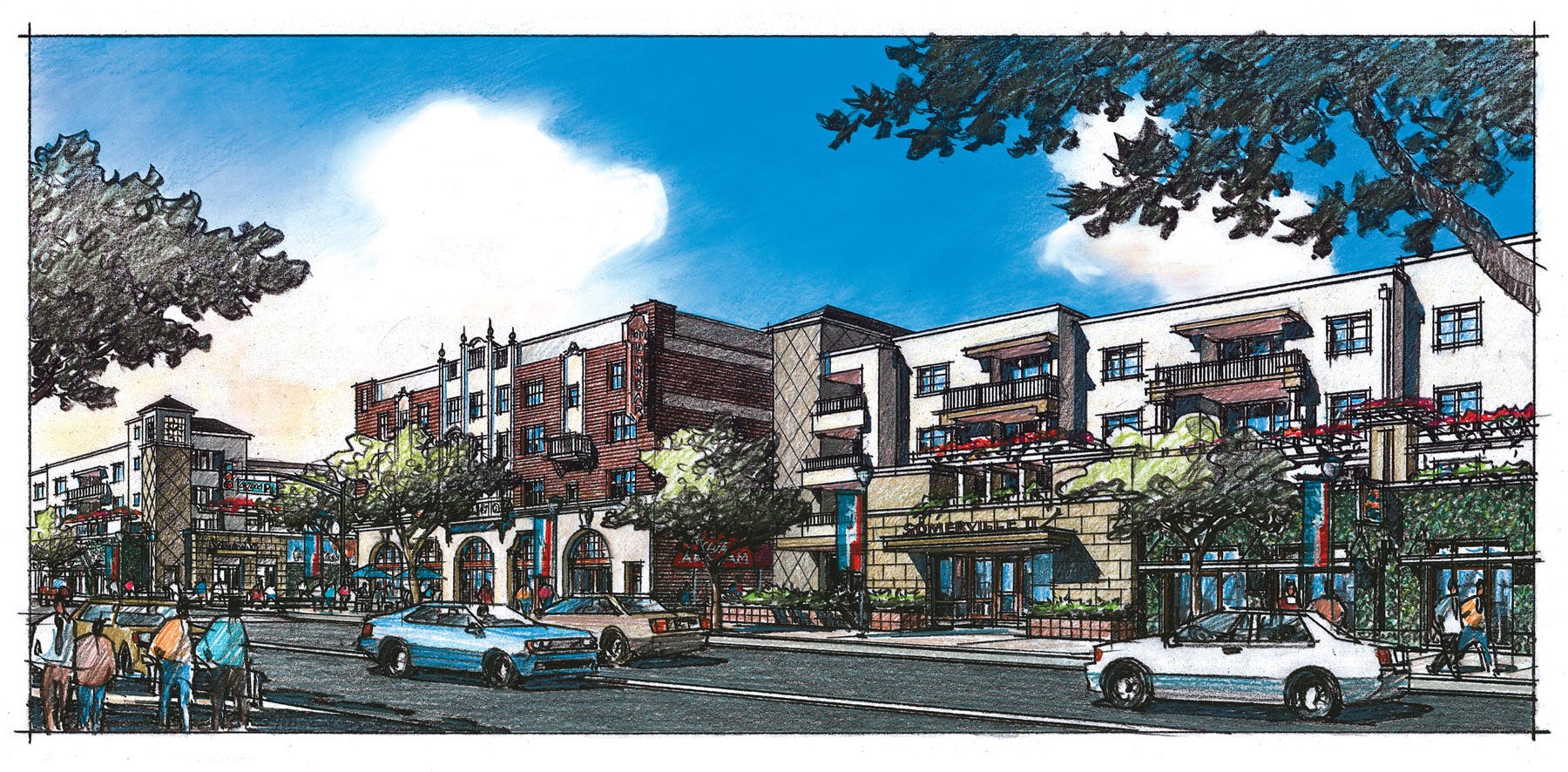 Plans for the residential floors convert the space from double loaded corridors into a single hallway lined with windows that lo