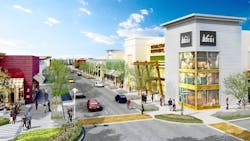 Developers of the Collection at RiverPark in Oxnard, Calif., decided to restart construction on the outdoor mall, which has been Developers of the Collection at RiverPark in Oxnard, Calif., decided to restart construction on the outdoor mall, which has been