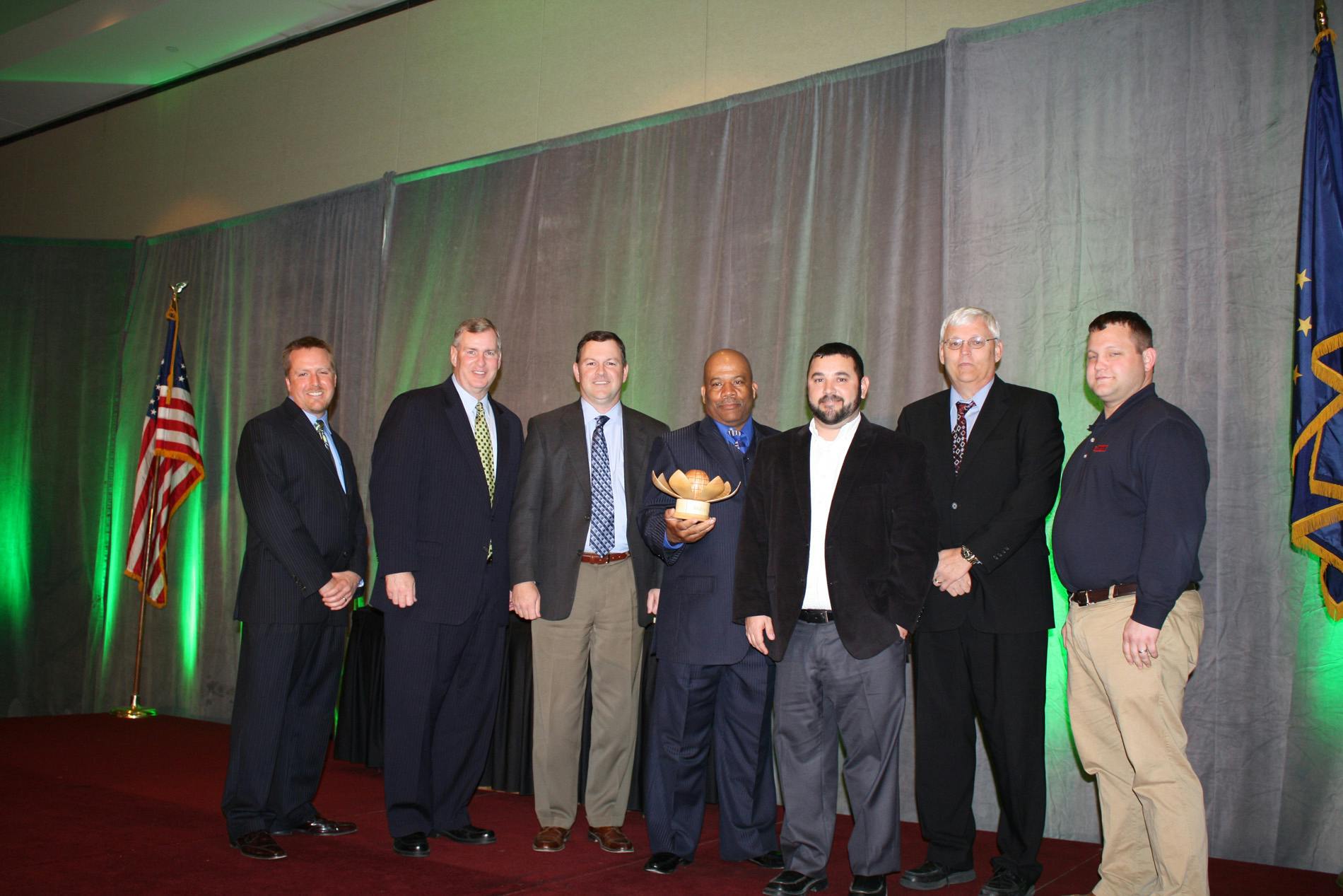 John Hazlett, Director of Sustainability, City of Indianapolis; Greg Ballard, Mayor, City of Indianapolis; Todd Reeder, GSA Prop