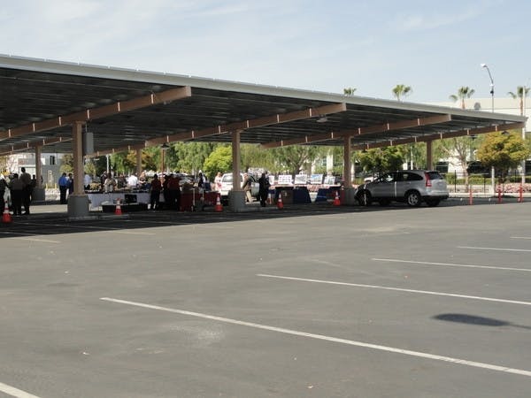 The project consisted of 8,372 modules including 196 LED carport lights using approximately 10 miles of conduit and 44 miles of