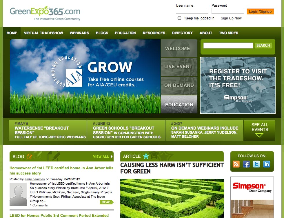 Experts from the EPA, along with architects and builders will present ways to design and build water-conscious homes and buildin