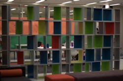 The City Year transformation took place within the short time frame of one week and included a custom designed bookcase, tile ca The City Year transformation took place within the short time frame of one week and included a custom designed bookcase, tile ca