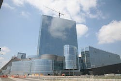 Tishman managed the construction for the project, which includes 1,898 guest rooms with ocean views, a 130,000-sf casino, a larg Tishman managed the construction for the project, which includes 1,898 guest rooms with ocean views, a 130,000-sf casino, a larg