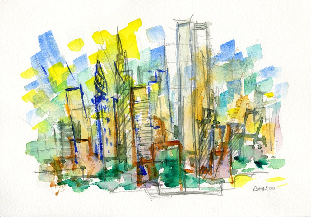To View More Of Kohn's Watercolors, See The Slideshow Below
