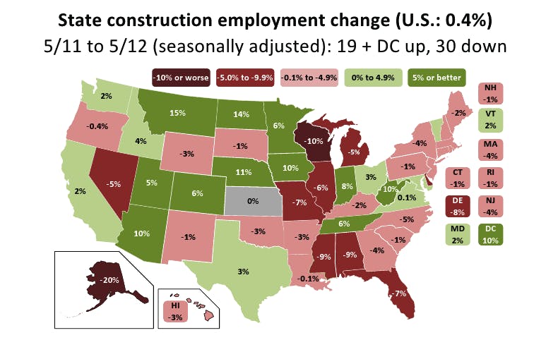 Finding A Construction Job May Be Getting Easier At Least In Some States