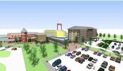 The 150 Room Five Story Hotel Will Include Suites, A Fitness Center And Meeting Space Along With 250 Additional Parking Spaces The 150 Room Five Story Hotel Will Include Suites, A Fitness Center And Meeting Space Along With 250 Additional Parking Spaces