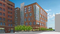 The $125 million project, developed by a joint venture of AREA Property Partners and Commonwealth Ventures, will feature constru The $125 million project, developed by a joint venture of AREA Property Partners and Commonwealth Ventures, will feature constru