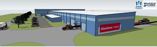 Final Rendering Of The New Steel Processing Facility For Kloeckner Metals