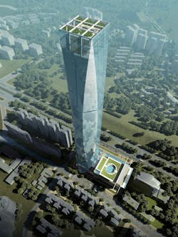 The architectural design competition was led by developer Guangxi Wei Zhuang Real Estate Co., Ltd., and the Nanning Planning Bur The architectural design competition was led by developer Guangxi Wei Zhuang Real Estate Co., Ltd., and the Nanning Planning Bur