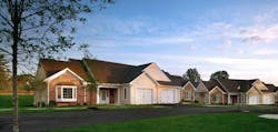 The cottages are registered with the U.S. Green Building Council with the goals of Gold (for the 38 single-story cottages) and S The cottages are registered with the U.S. Green Building Council with the goals of Gold (for the 38 single-story cottages) and S