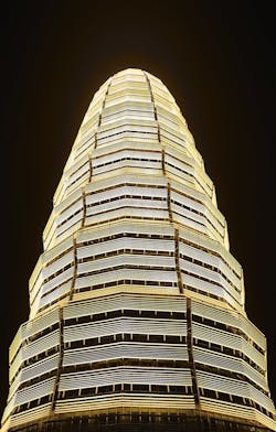 The Form Of The Skidmore Owings & Merrill Llp (som) Designed Zhengzhou Greenland Plaza Tapers Slightly As It Rises The Form Of The Skidmore Owings & Merrill Llp (som) Designed Zhengzhou Greenland Plaza Tapers Slightly As It Rises