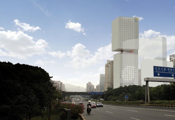 OMA's 'perimeter core' design wins competition for Essence Financial Building in Shenzhen