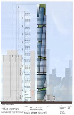 A New Design For 80 South Street In New York City Includes Multiple Vegetative Roofs Courtesy Morali Architects A New Design For 80 South Street In New York City Includes Multiple Vegetative Roofs Courtesy Morali Architects
