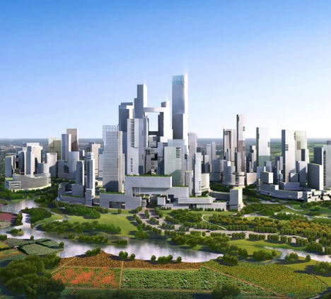The Great City Development Near Chengdu Will Prohibit Cars Courtesy Adrian Smith + Gordon Gill Architecture