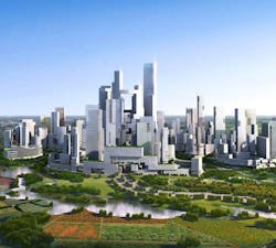 The Great City Development Near Chengdu Will Prohibit Cars Courtesy Adrian Smith + Gordon Gill Architecture The Great City Development Near Chengdu Will Prohibit Cars Courtesy Adrian Smith + Gordon Gill Architecture