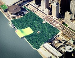 The Winning Proposal Would Create A Green Space In Place Of An Existing Concrete Plaza The Winning Proposal Would Create A Green Space In Place Of An Existing Concrete Plaza