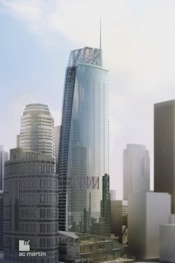 The Glass Faade Of The New Wilshire Grand Tower Will Incorporate Led Lighting The Glass Faade Of The New Wilshire Grand Tower Will Incorporate Led Lighting