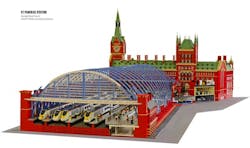 St Pancras International railway station in LEGO Courtesy Warren Elsmore St Pancras International railway station in LEGO Courtesy Warren Elsmore
