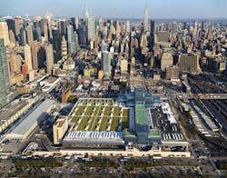 With the renovation, the Javits Center now has the largest green roof in the Northeast, spanning 292,000 sf. Photo: David Sundbe With the renovation, the Javits Center now has the largest green roof in the Northeast, spanning 292,000 sf. Photo: David Sundbe