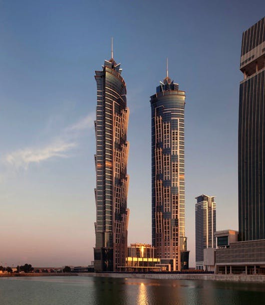 At 1,166 feet, the JW Marriott Marquis Hotel Dubai Tower 2 was the tallest building completed in 2013. Photo: JW Marriott