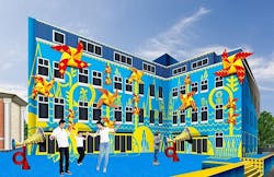 The Pinwheel Is Driven By Hidden Microphones And Connected Motors The Pinwheel Is Driven By Hidden Microphones And Connected Motors