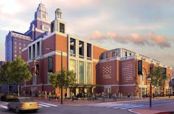 The building site is located in a historic area of Philadelphia, which factors into the design. Rendering: Robert A.M. Stern Arc The building site is located in a historic area of Philadelphia, which factors into the design. Rendering: Robert A.M. Stern Arc