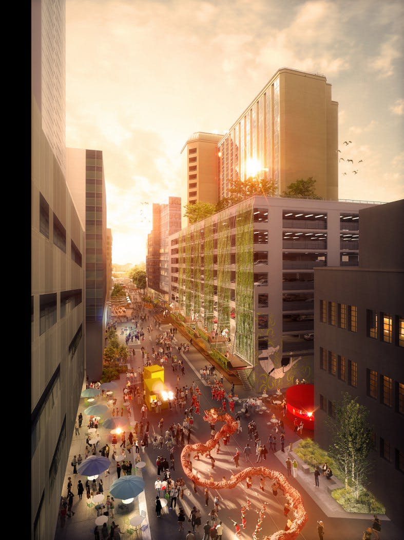 Sydney's new Goods Line will be built in two stages, the first of which is set to be completed in November 2014. All renderings: