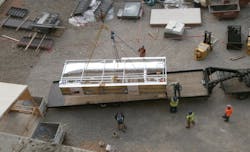 The contractor implemented advanced prefabrication measures on the 360-bed Exempla Saint Joseph Heritage Project in Denver, incl The contractor implemented advanced prefabrication measures on the 360-bed Exempla Saint Joseph Heritage Project in Denver, incl