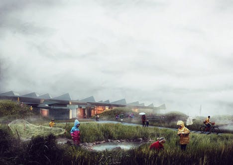 Marine Education Centre in Malm, Sweden. Renderings: Nord Architects