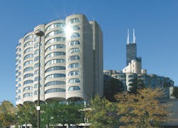 A efficient cooling system that draws water from the Chicago River was one of the components that earned the River City condo co A efficient cooling system that draws water from the Chicago River was one of the components that earned the River City condo co