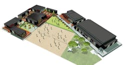 Renderings of how shipping containers will form a 12,000-sf retail district called C1TYblox within the 19-acre campus of oneC1TY Renderings of how shipping containers will form a 12,000-sf retail district called C1TYblox within the 19-acre campus of oneC1TY