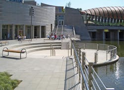 The Crystal Bridges Museum Of American Art In Bentonville Ark, Designed By Safdie Photo Credit: Charvex, Wikimedia Commons The Crystal Bridges Museum Of American Art In Bentonville Ark, Designed By Safdie Photo Credit: Charvex, Wikimedia Commons
