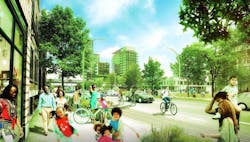 Plans of where the parks would be located if University of Chicago's bid were chosen. Image courtesy of the University of Chicag Plans of where the parks would be located if University of Chicago's bid were chosen. Image courtesy of the University of Chicag