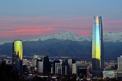 Torre Costanera in Santiago, Chile, is South America's first supertall. Photo: Javier via Flickr/Wikimedia Commons Torre Costanera in Santiago, Chile, is South America's first supertall. Photo: Javier via Flickr/Wikimedia Commons