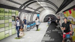 Gensler proposes network of cycle highways in London’s unused underground Gensler proposes network of cycle highways in London’s unused underground