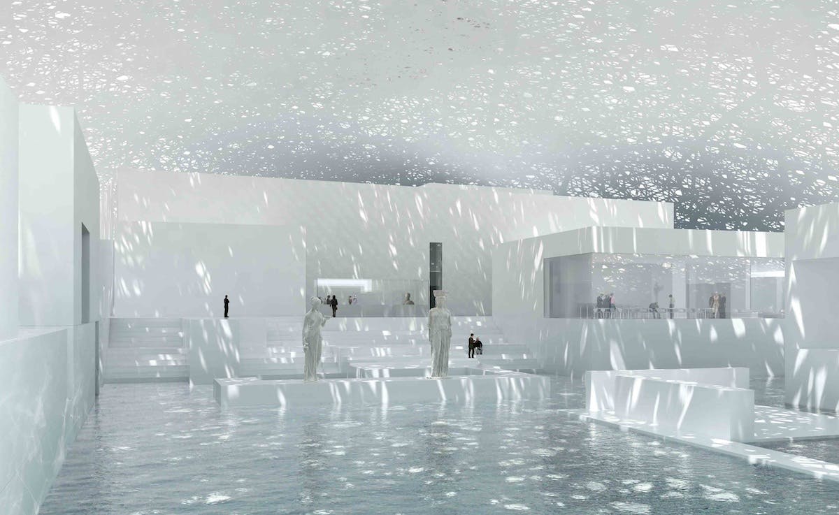 Light will shimmer through roof cutouts in Jean Nouvel&rsquo;s Louvre Abu Dhabi