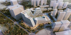 5+design looks to mountains for Chinese transport hub design 5+design looks to mountains for Chinese transport hub design