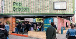 London opens business complex made from 50 shipping containers London opens business complex made from 50 shipping containers