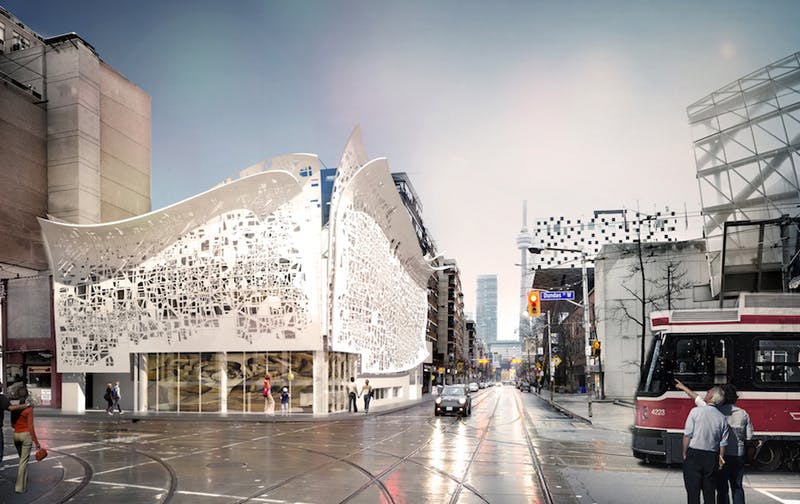 Design for new pavilion in Toronto includes a &lsquo;peel-away&rsquo; fa&ccedil;ade