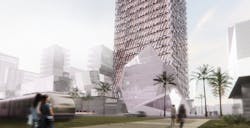 Morphosis Architects designs crowned tower for Casablanca Finance City Morphosis Architects designs crowned tower for Casablanca Finance City