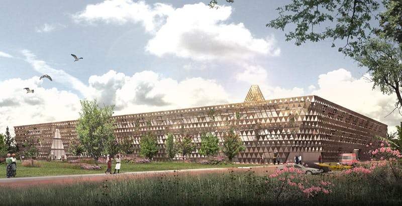 David Adjaye releases designs for pediatric cancer treatment center in Rwanda