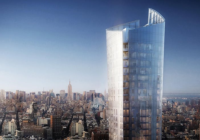 Construction underway on luxury condo building in Manhattan
